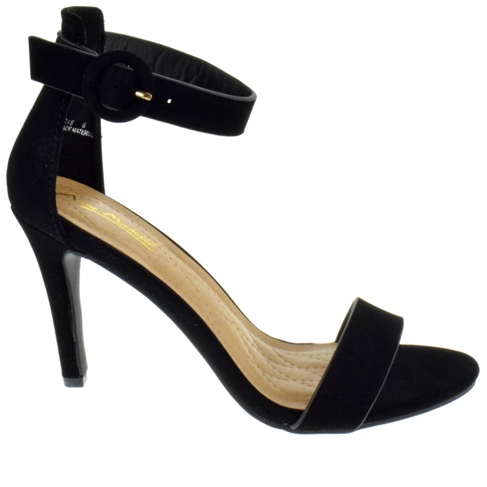 New Anne Michelle Black Patent High Heels